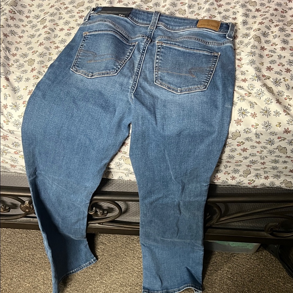 American Eagle Outfitters Women's Medium Blue Boyfriend Jeans